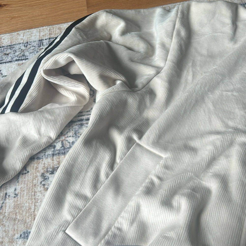 Adidas Off-White Full-Zip Hoodie - Picture 4 of 4